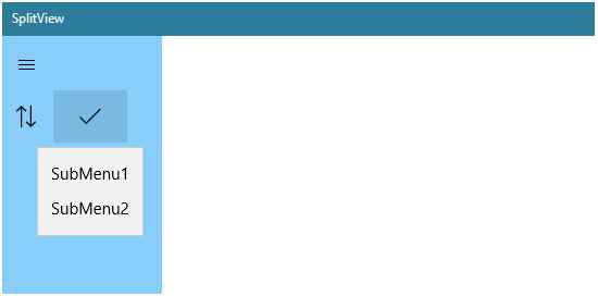 second button submenu will open